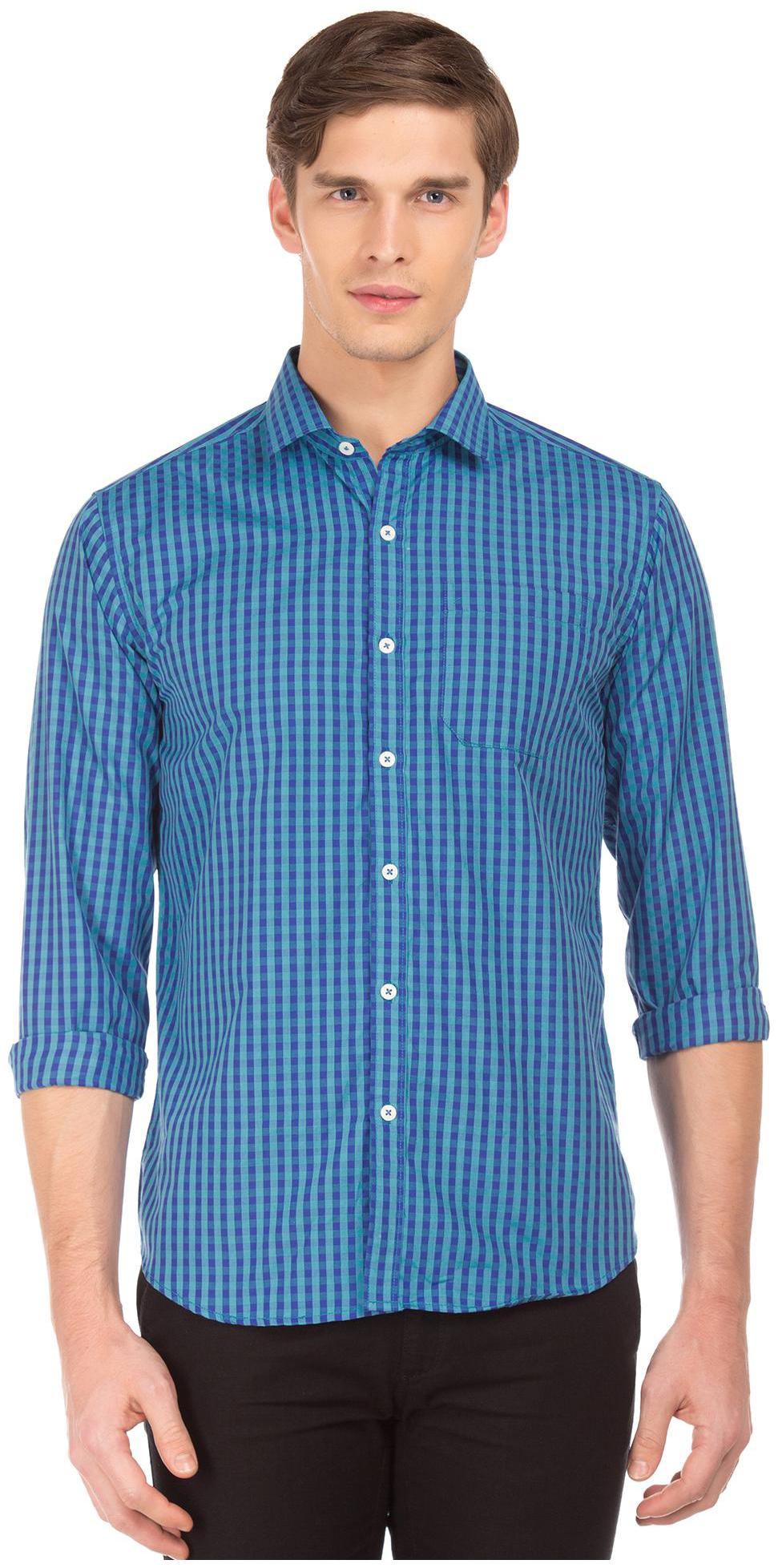 

Excalibur Men Slim fit Formal Shirt - Blue