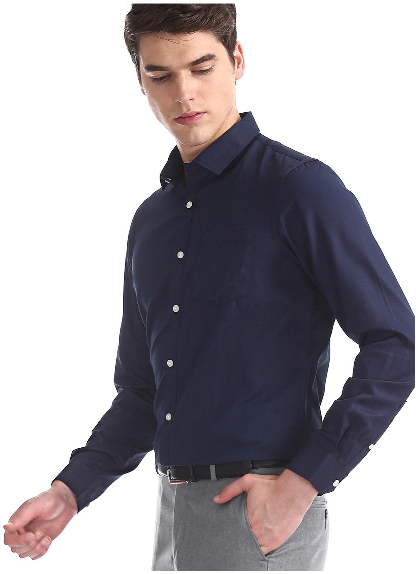 

Excalibur Men Regular fit Formal Shirt - Blue