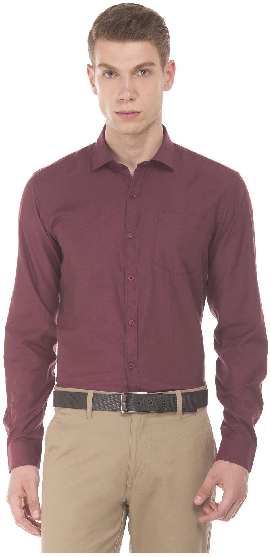 

Excalibur Men Regular fit Formal Shirt - Red