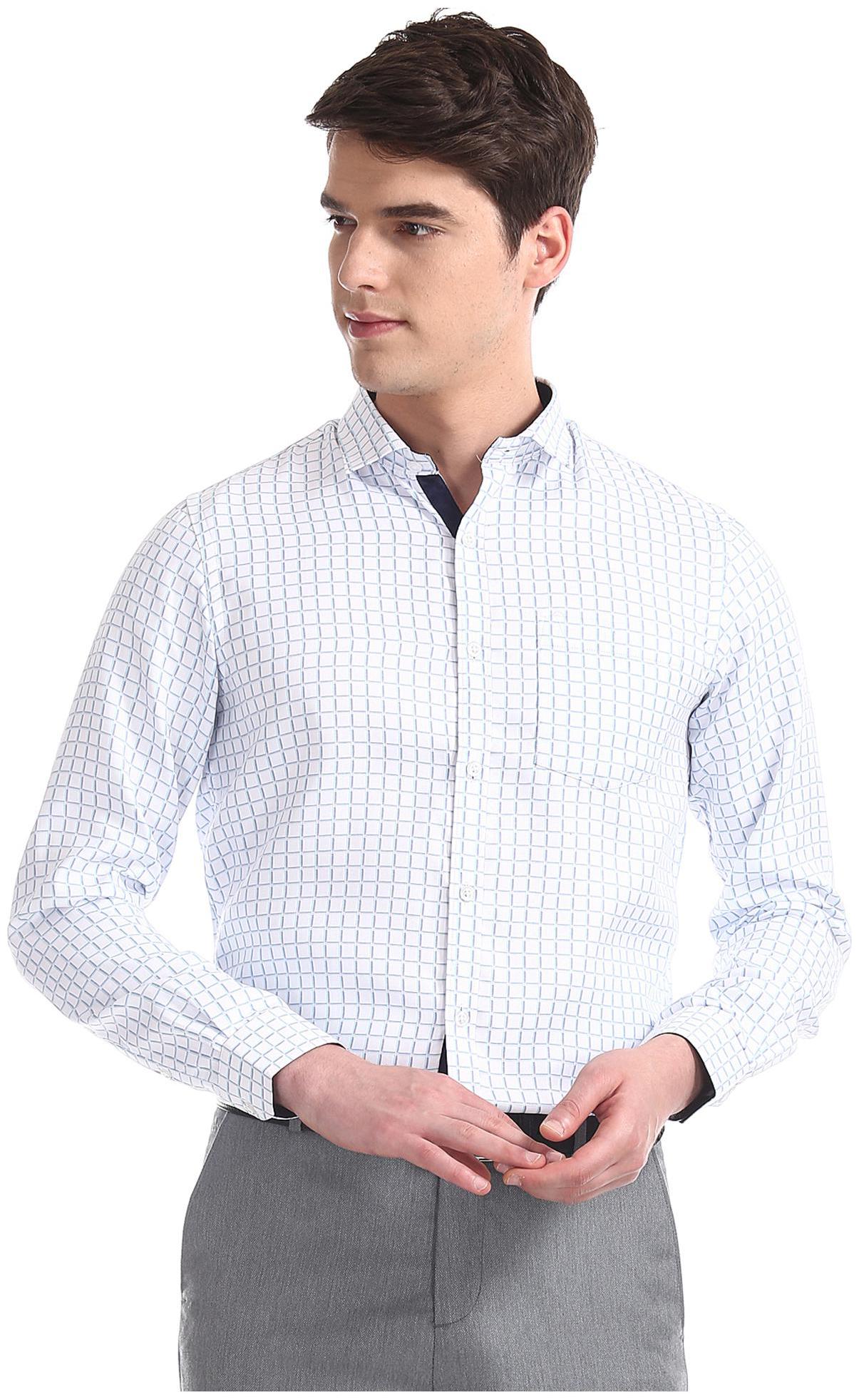 

Excalibur Men Slim fit Formal Shirt - Blue