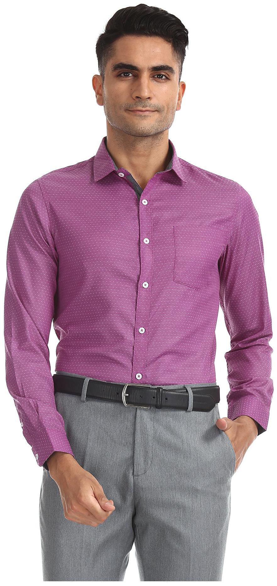 

Excalibur Men Regular fit Formal Shirt - Purple