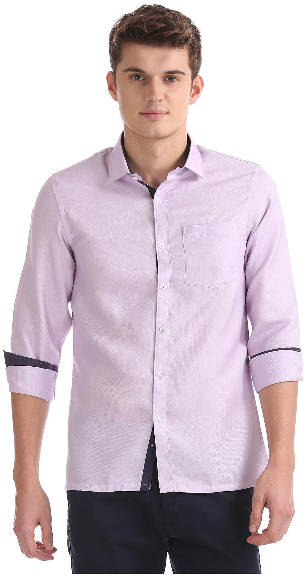 

Excalibur Men Regular fit Formal Shirt - Purple