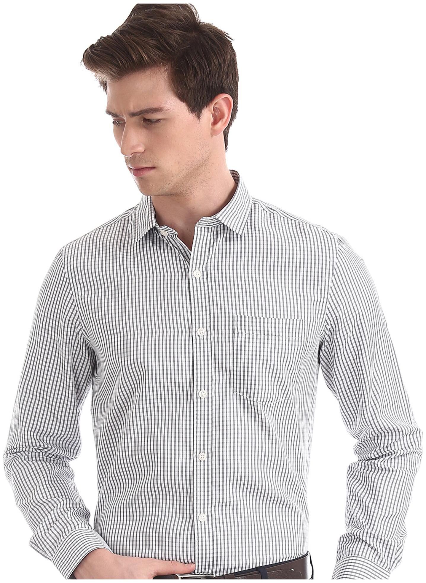 

Excalibur Men Regular fit Formal Shirt - Grey