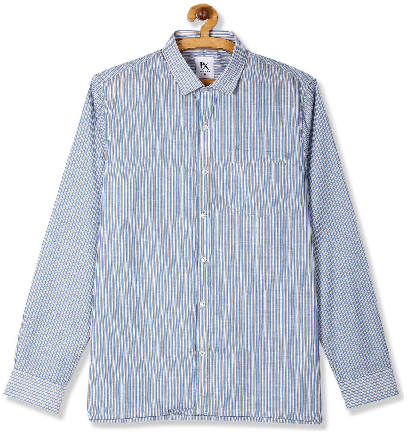 

Excalibur Men Regular fit Formal Shirt - Blue