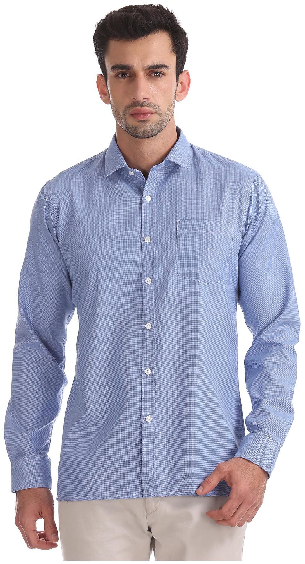 

Excalibur Men Regular fit Formal Shirt - Blue
