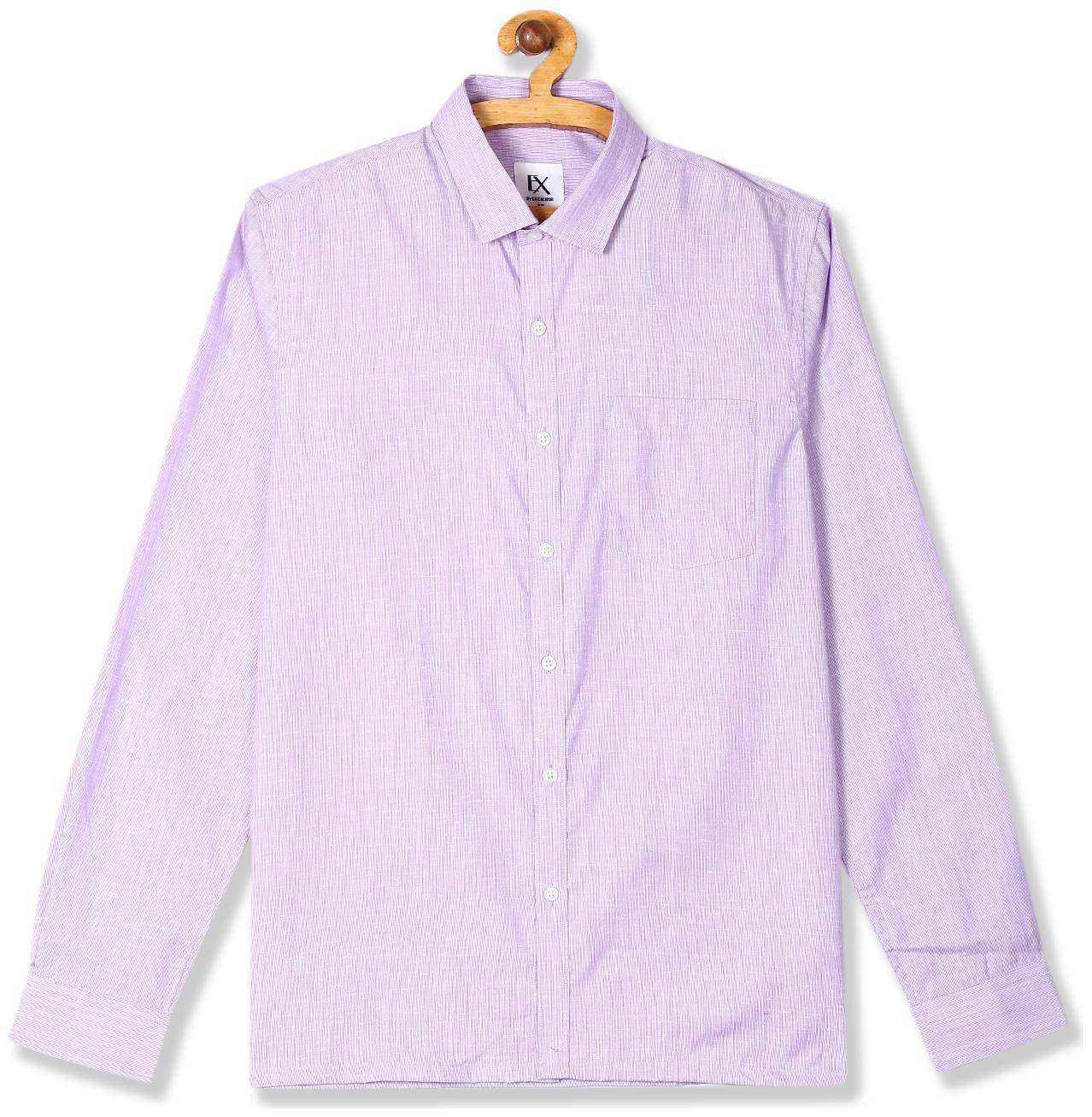 

Excalibur Men Regular fit Formal Shirt - Purple