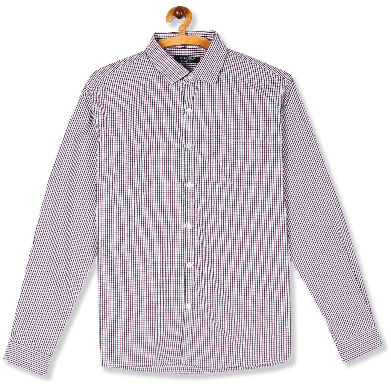 

Excalibur Men Regular fit Formal Shirt - Purple