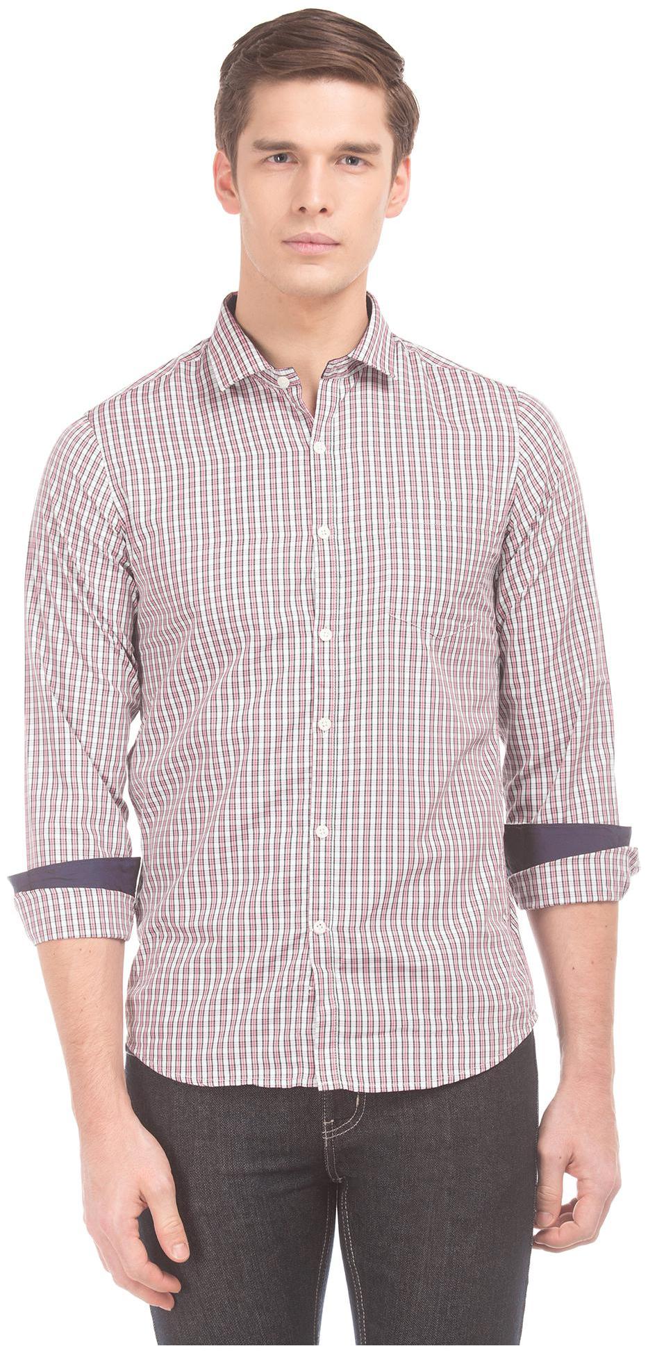 

Excalibur Men Slim fit Formal Shirt - Pink