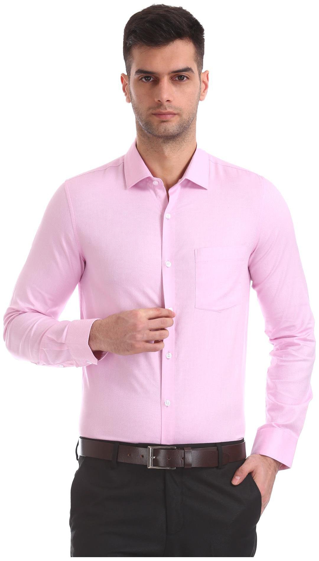 

Excalibur Men Slim fit Formal Shirt - Pink
