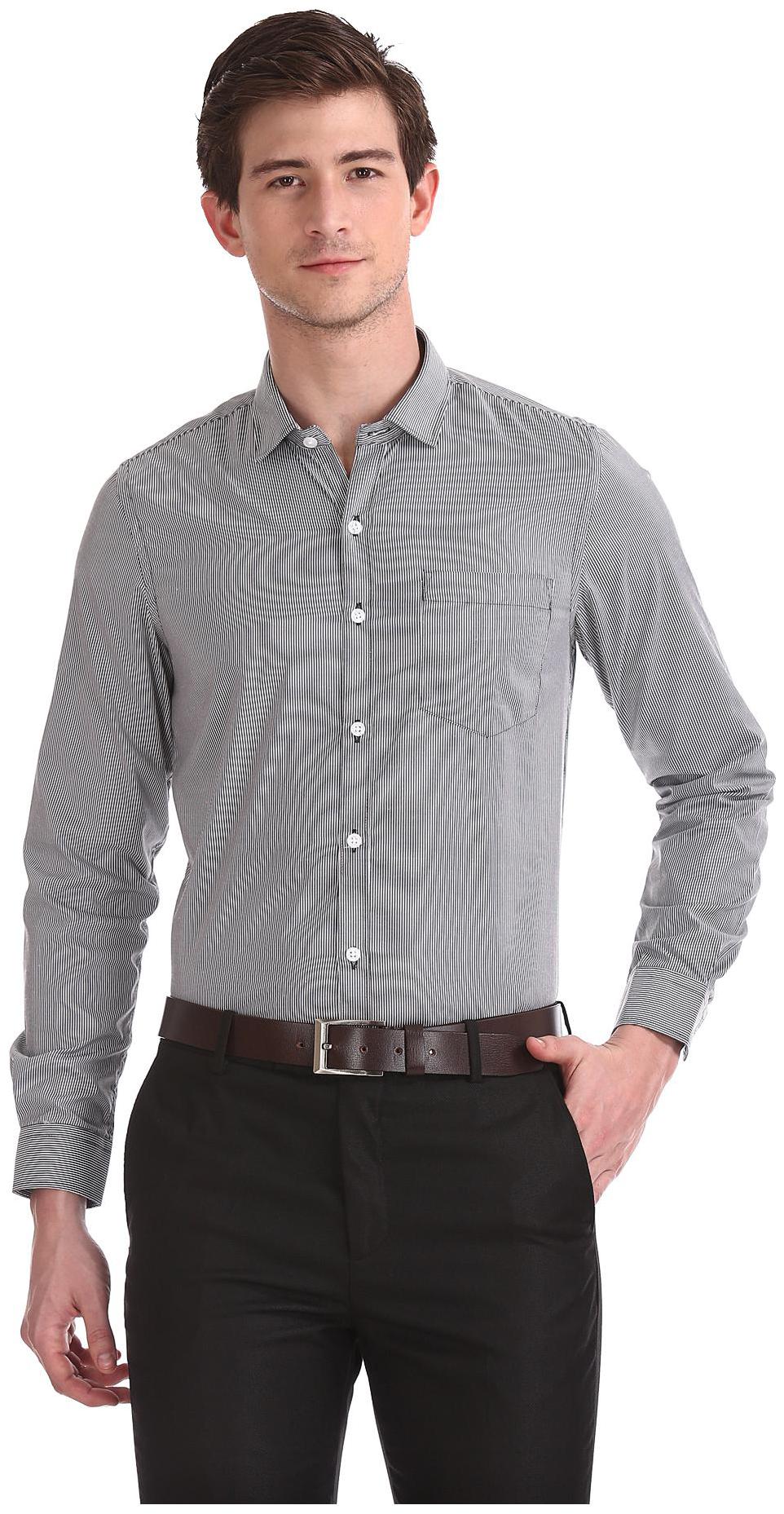 

Excalibur Men Regular fit Formal Shirt - Black