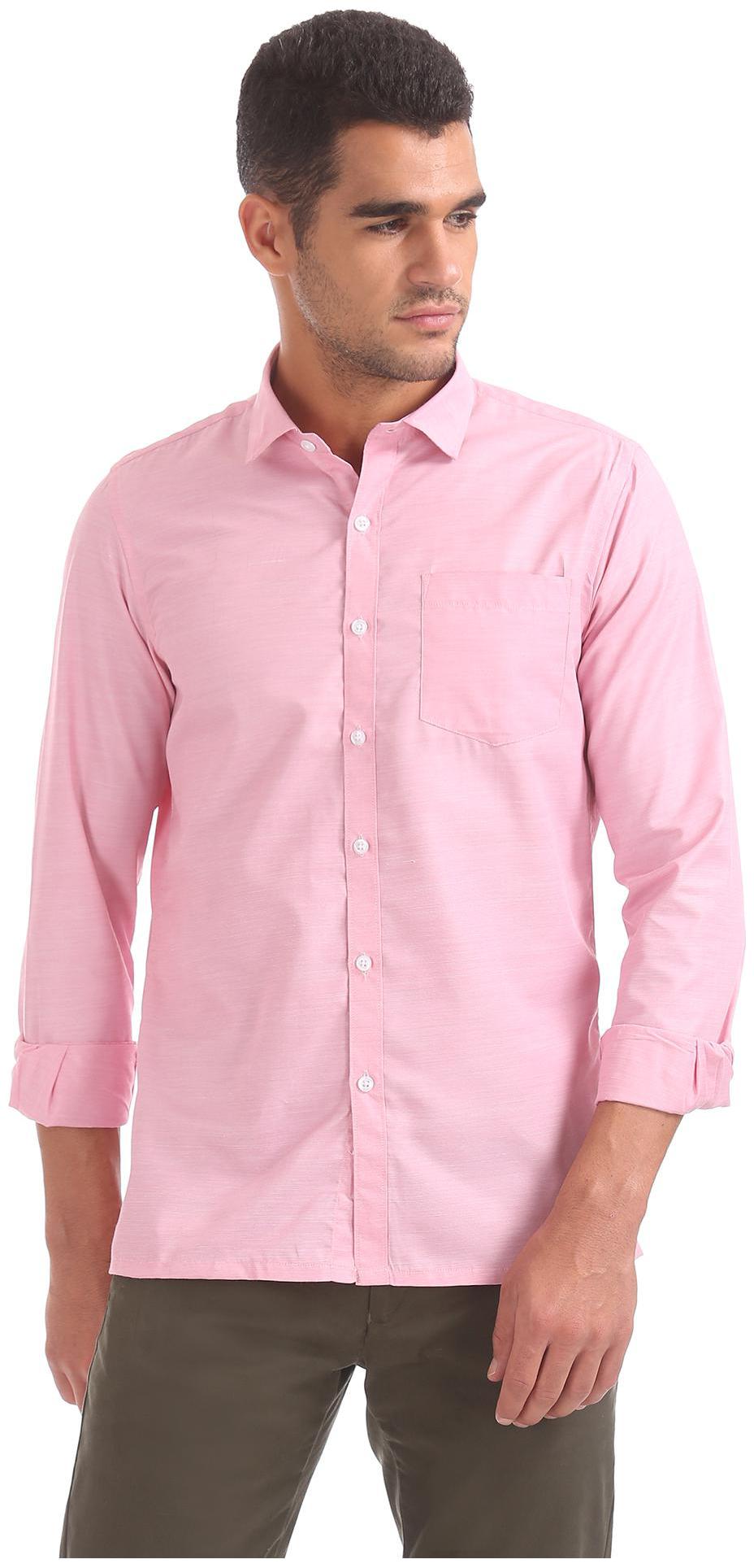 

Excalibur Men Regular fit Formal Shirt - Pink