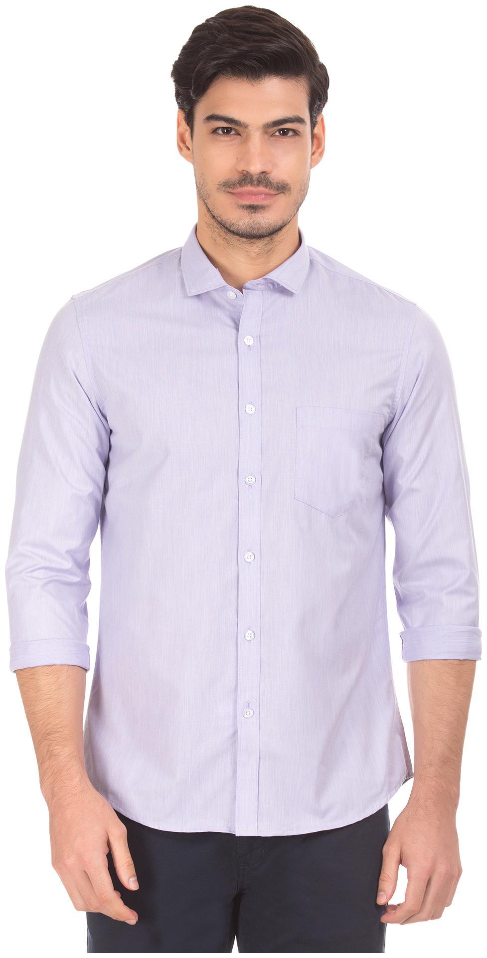 

Excalibur Men Slim fit Formal Shirt - Purple