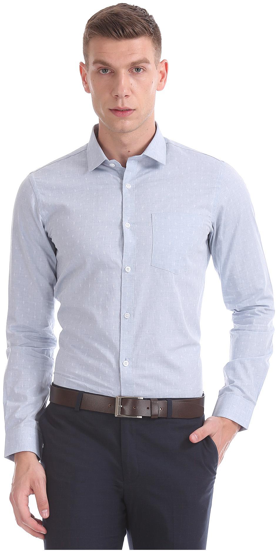 

Excalibur Men Slim fit Formal Shirt - Blue
