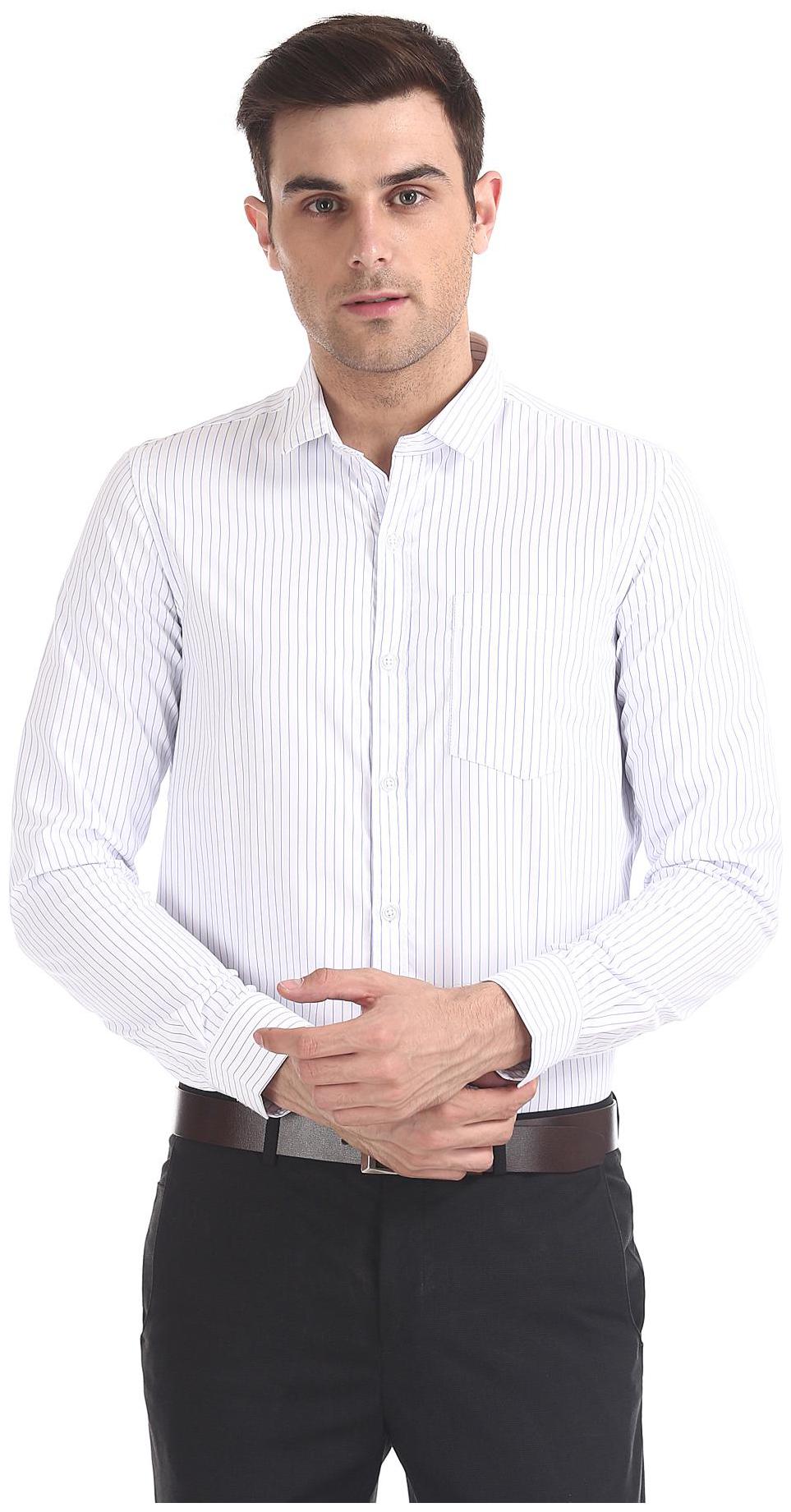 

Excalibur Men Regular fit Formal Shirt - White