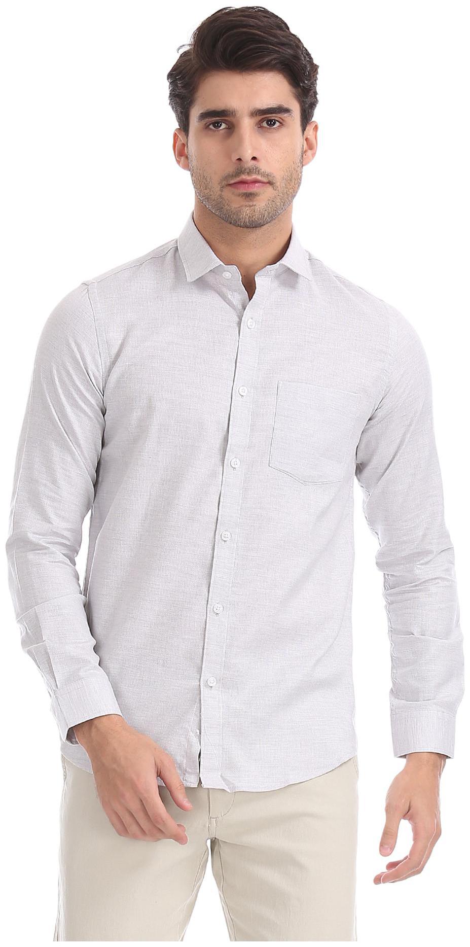 

Excalibur Men Slim fit Formal Shirt - Grey