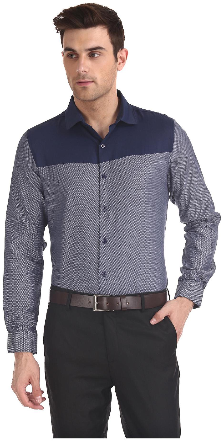 

Excalibur Men Slim fit Formal Shirt - Blue