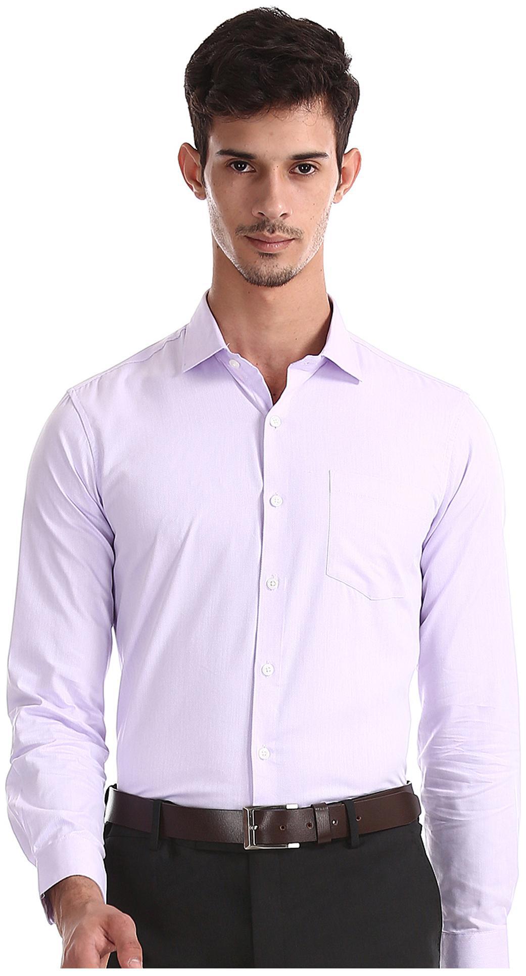 

Excalibur Men Slim fit Formal Shirt - Purple