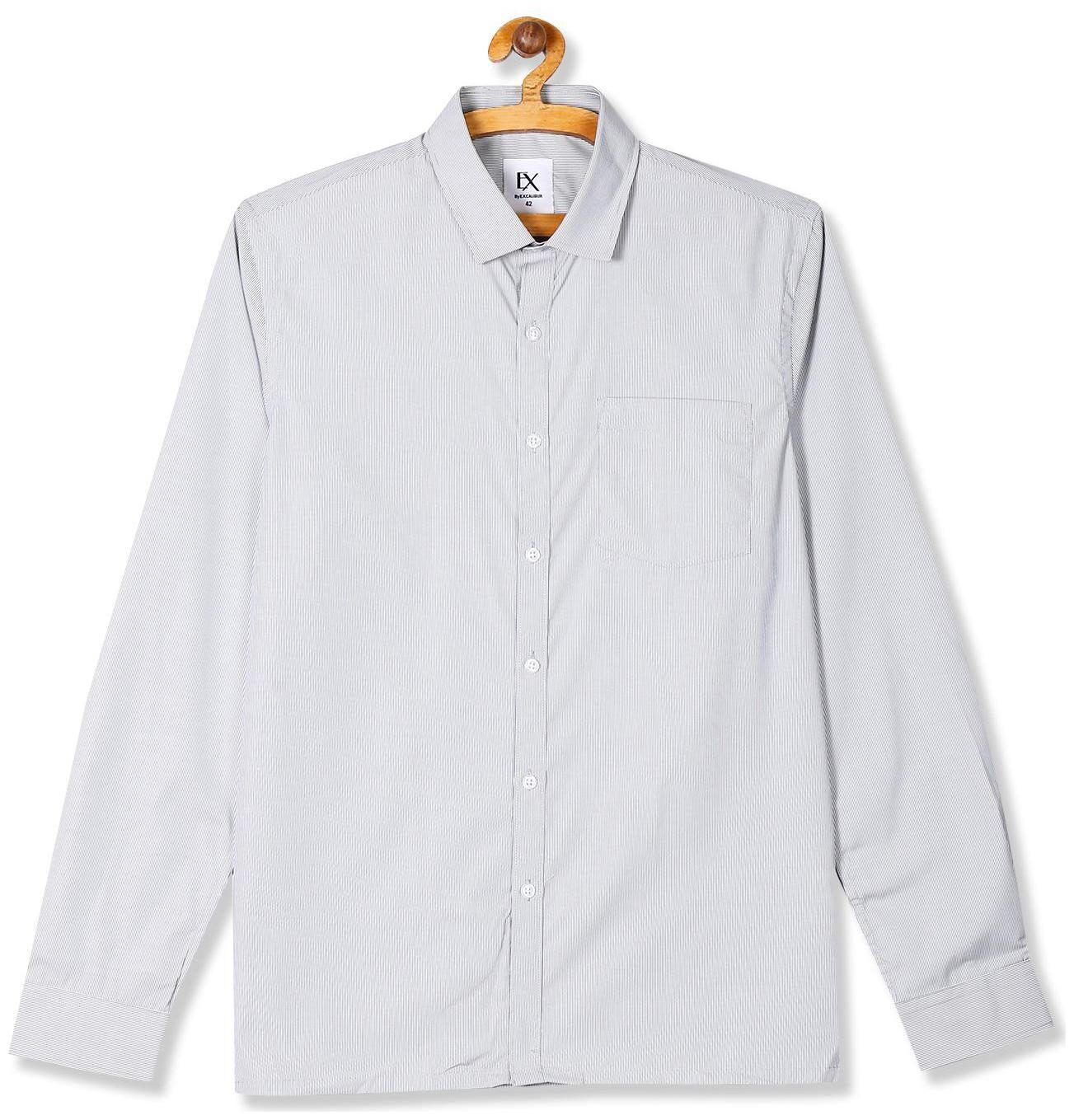 

Excalibur Men Regular fit Formal Shirt - Grey