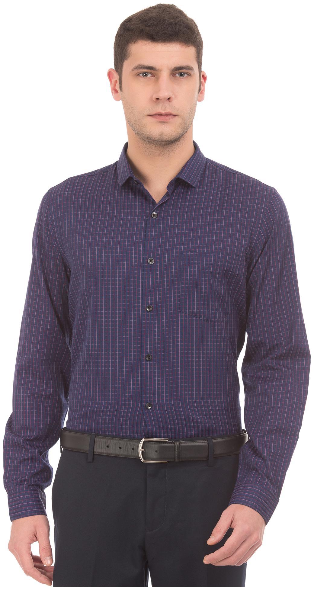 

Excalibur Men Slim fit Formal Shirt - Purple
