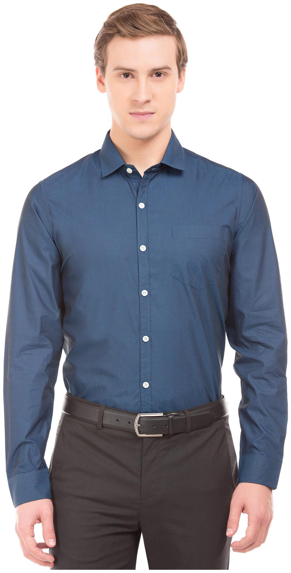 

Excalibur Men Slim fit Formal Shirt - Blue