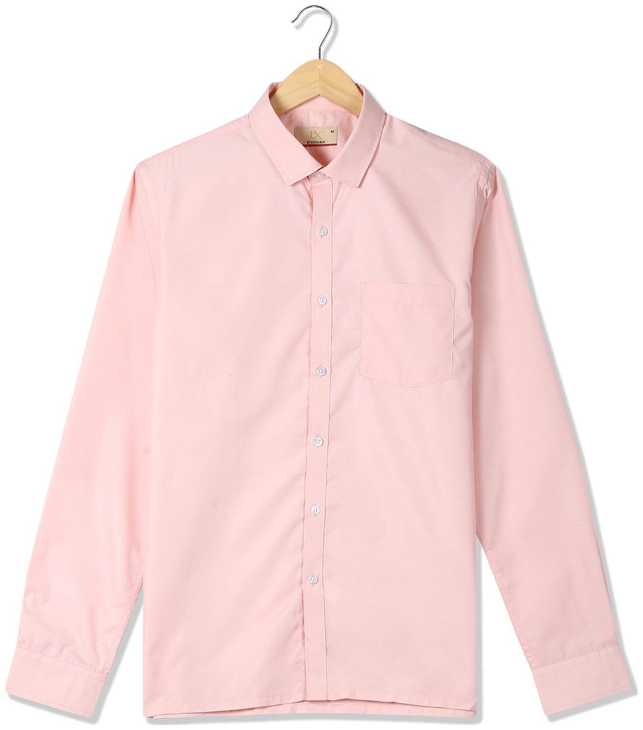 

Excalibur Men Orange Printed Slim Fit Casual Shirt