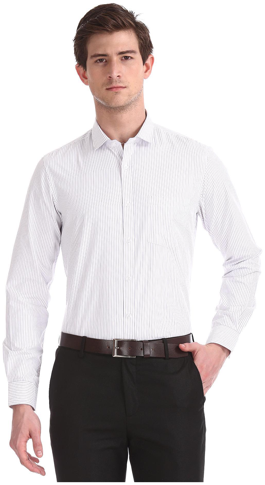 

Excalibur Men Regular fit Formal Shirt - White