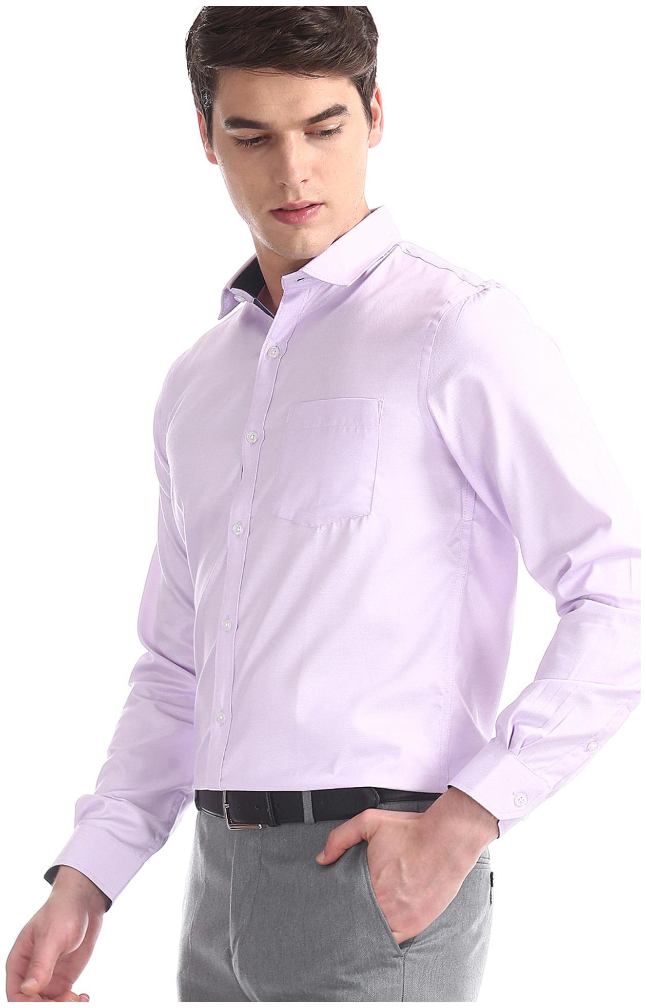 

Excalibur Men Slim fit Formal Shirt - Purple