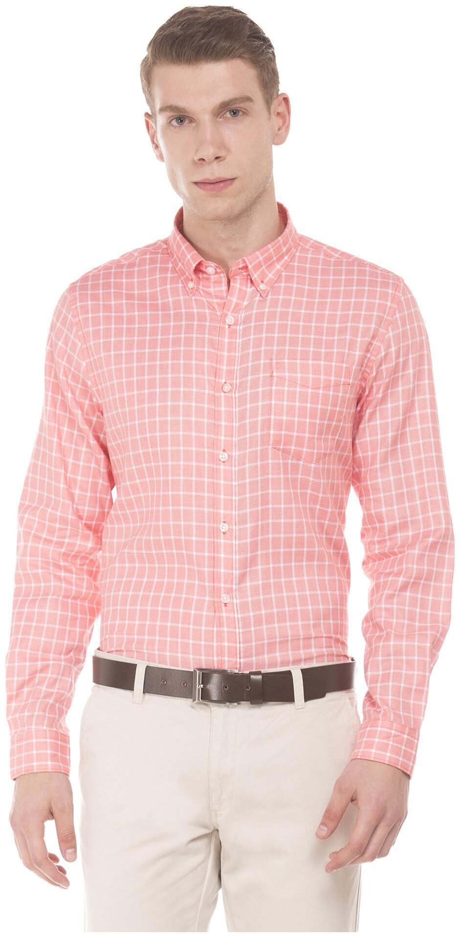 

Excalibur Men Regular fit Formal Shirt - Orange