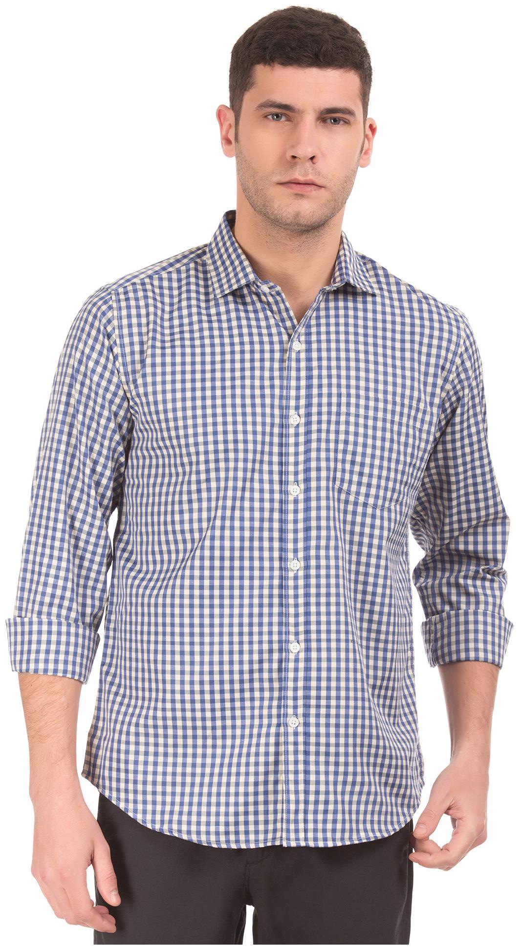 

Excalibur Men Slim fit Formal Shirt - Blue