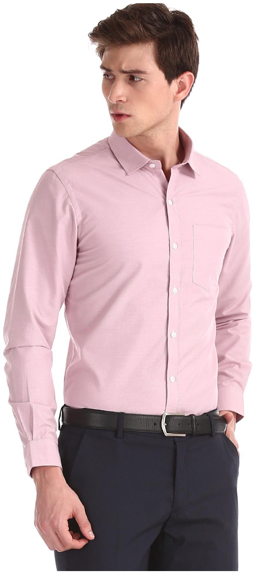 

Excalibur Men Regular fit Formal Shirt - Red