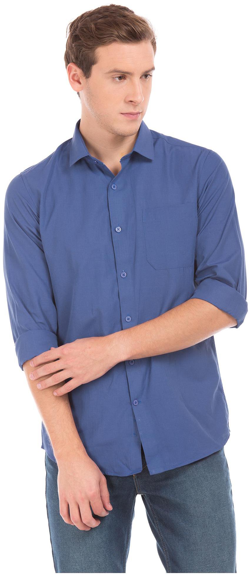 

Excalibur Men Slim fit Formal Shirt - Blue