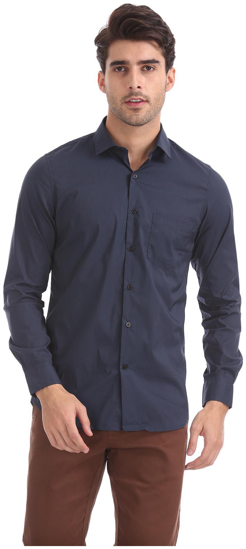 

Excalibur Men Slim fit Formal Shirt - Blue