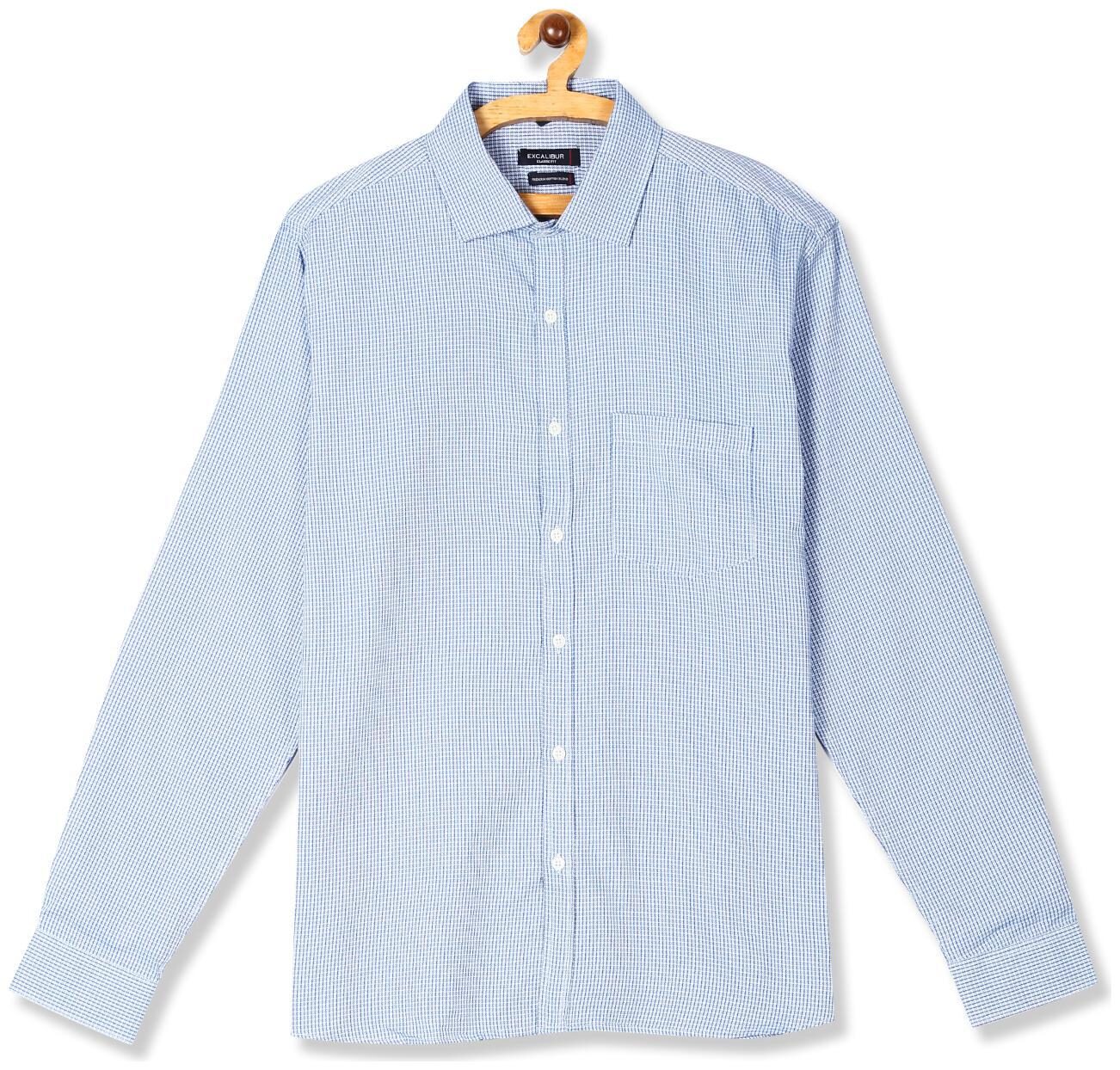 

Excalibur Men Regular fit Formal Shirt - Blue
