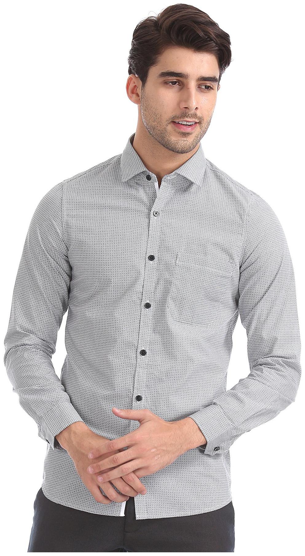 

Excalibur Men Super slim fit Formal Shirt - Black