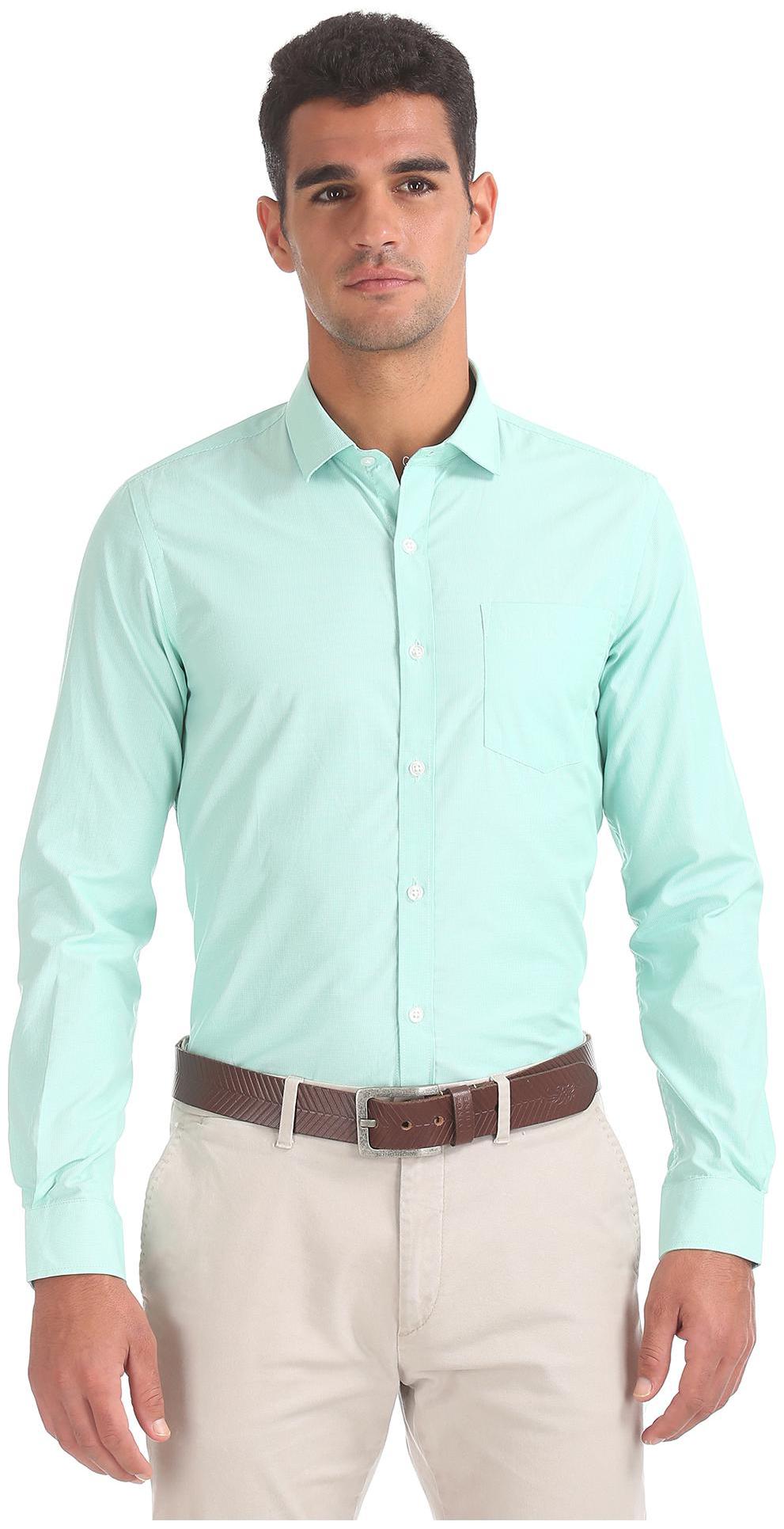 

Excalibur Men Regular fit Formal Shirt - Green