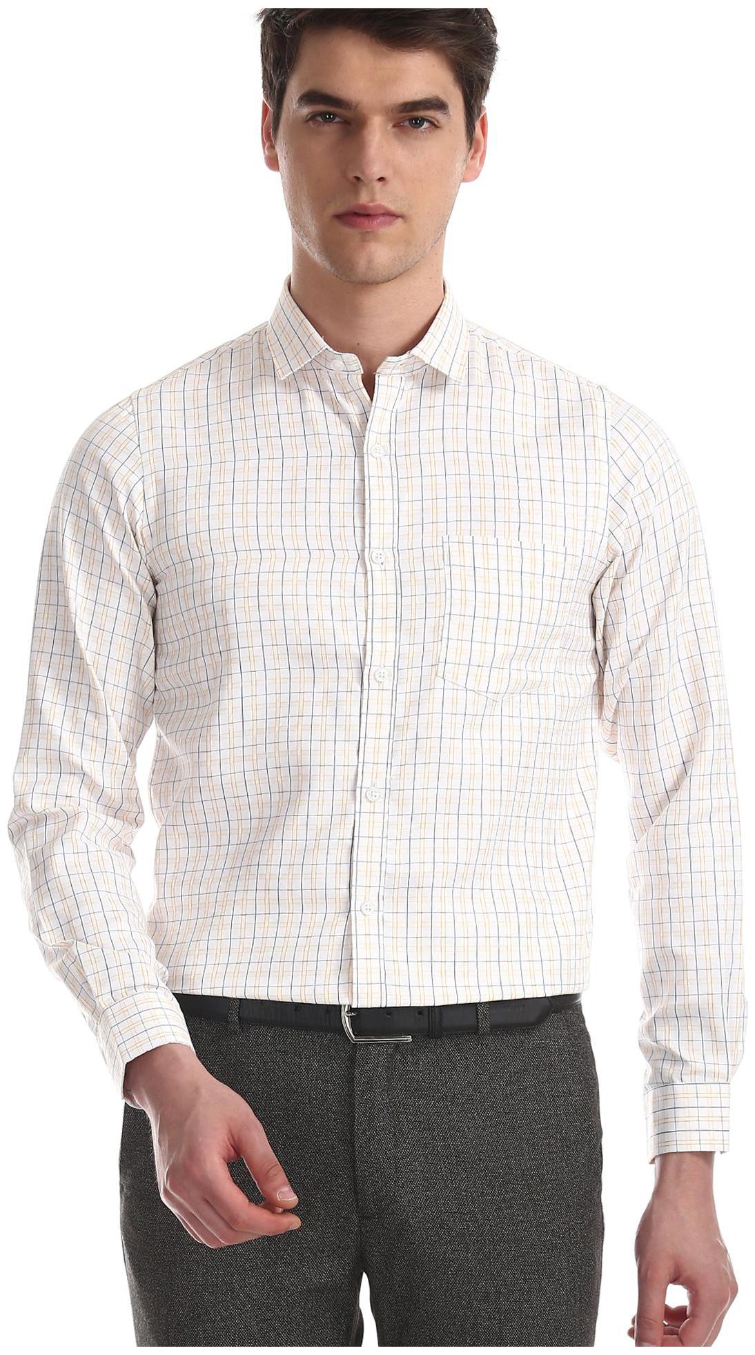 

Excalibur Men Regular fit Formal Shirt - White
