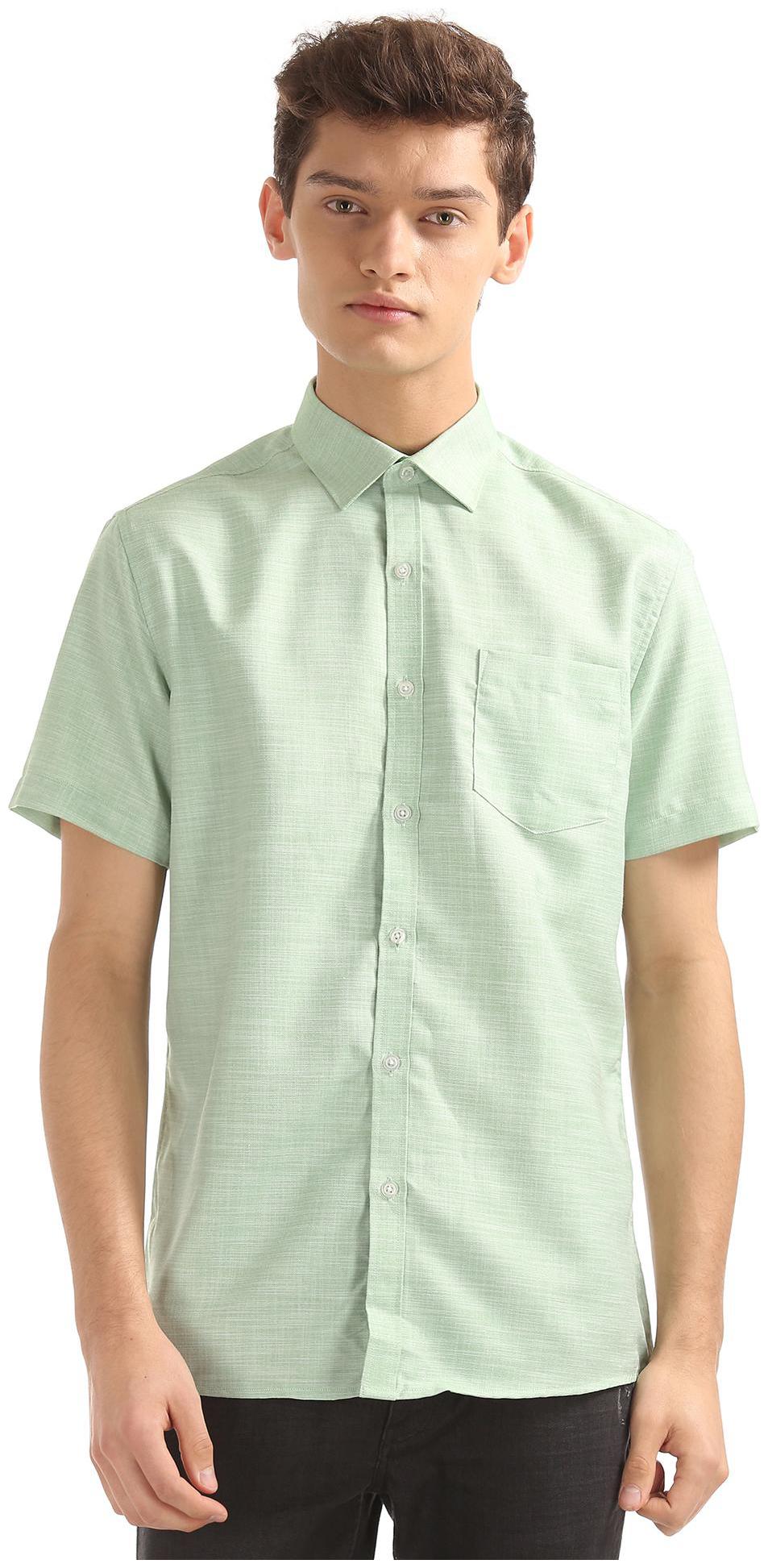 

Excalibur Men Regular fit Formal Shirt - Green