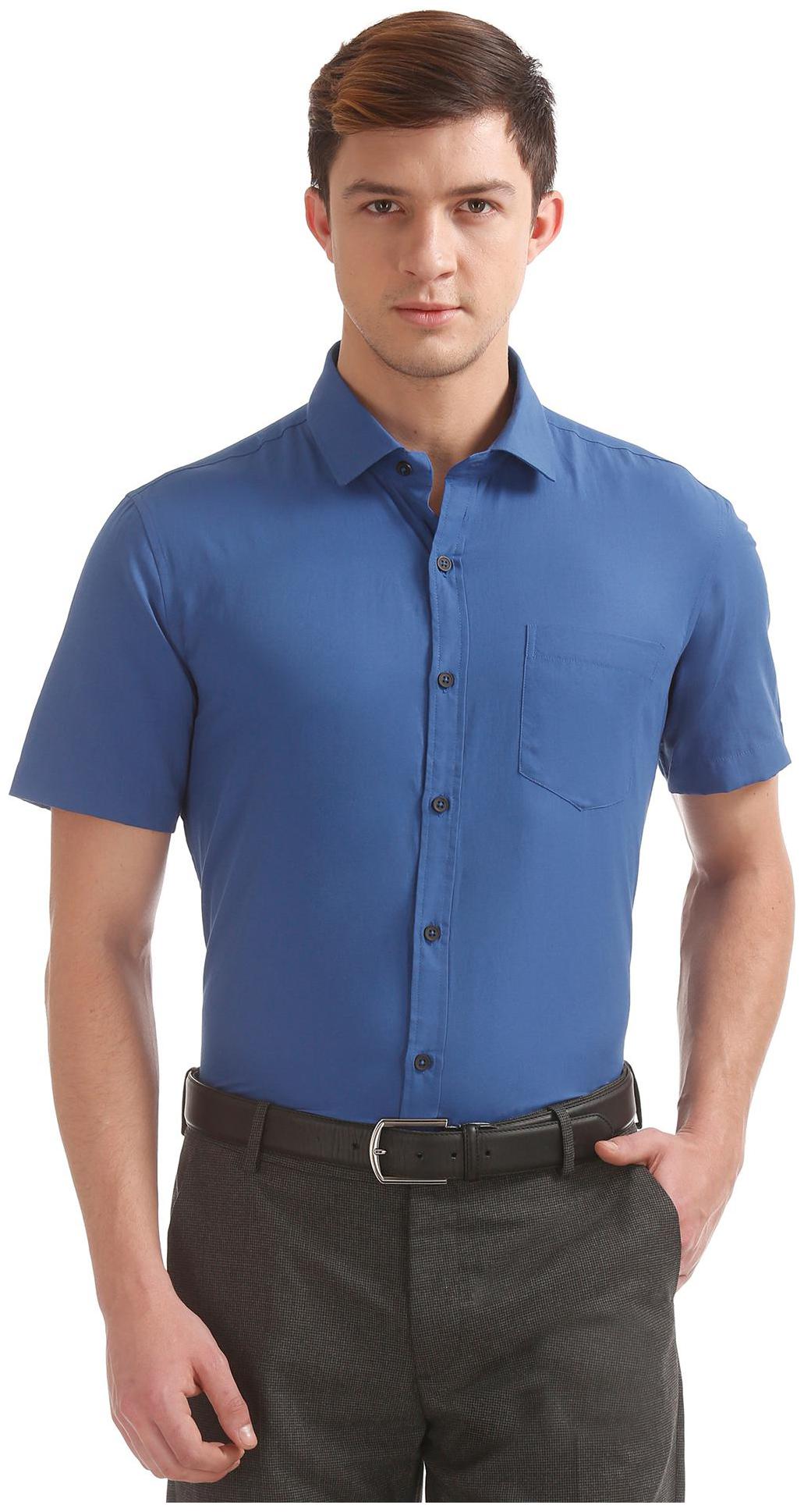 

Excalibur Men Regular fit Formal Shirt - Blue