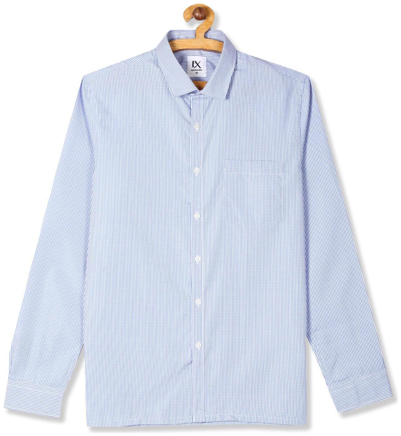 

Excalibur Men Regular fit Formal Shirt - Blue