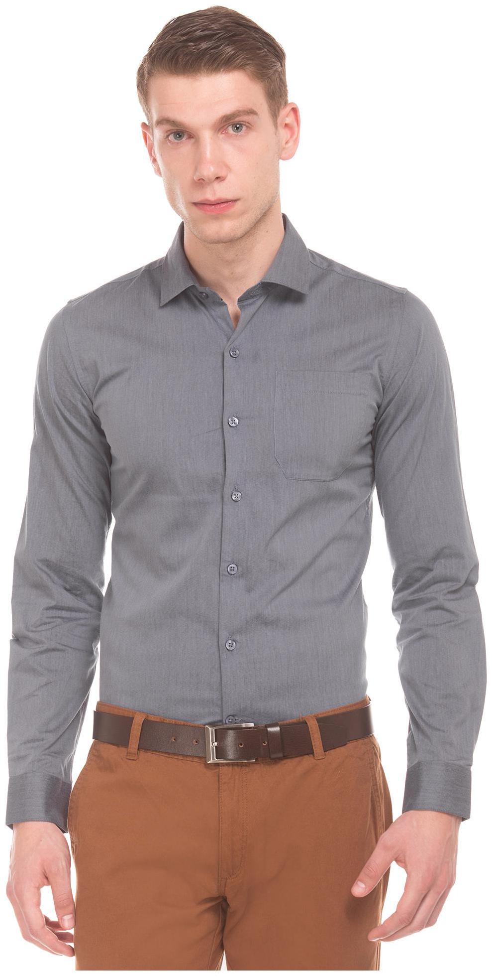 

Excalibur Men Slim fit Formal Shirt - Grey