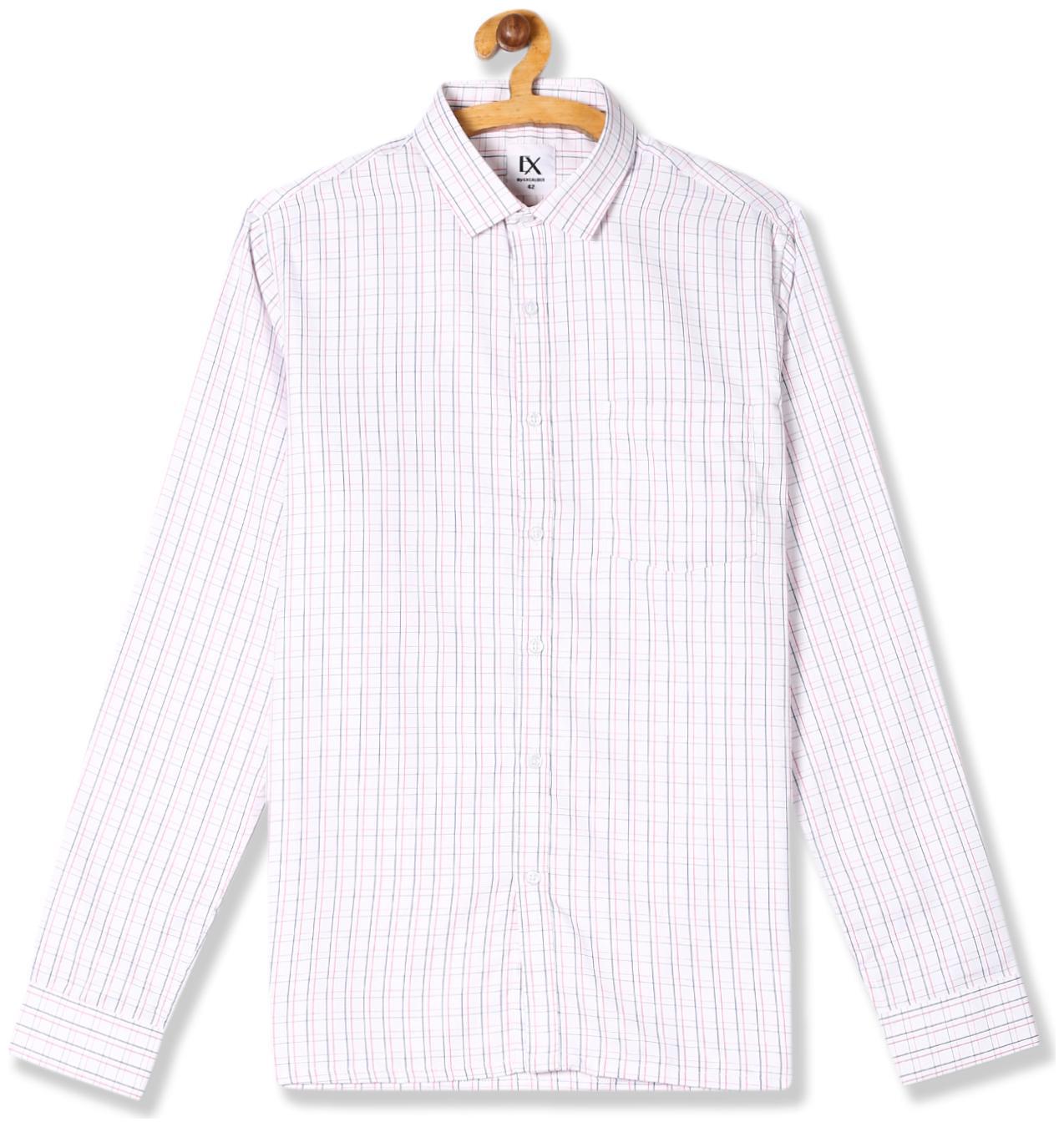 

Excalibur Men Regular fit Formal Shirt - White