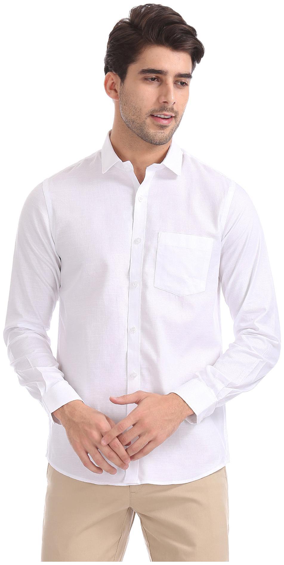 

Excalibur Men Slim fit Formal Shirt - White