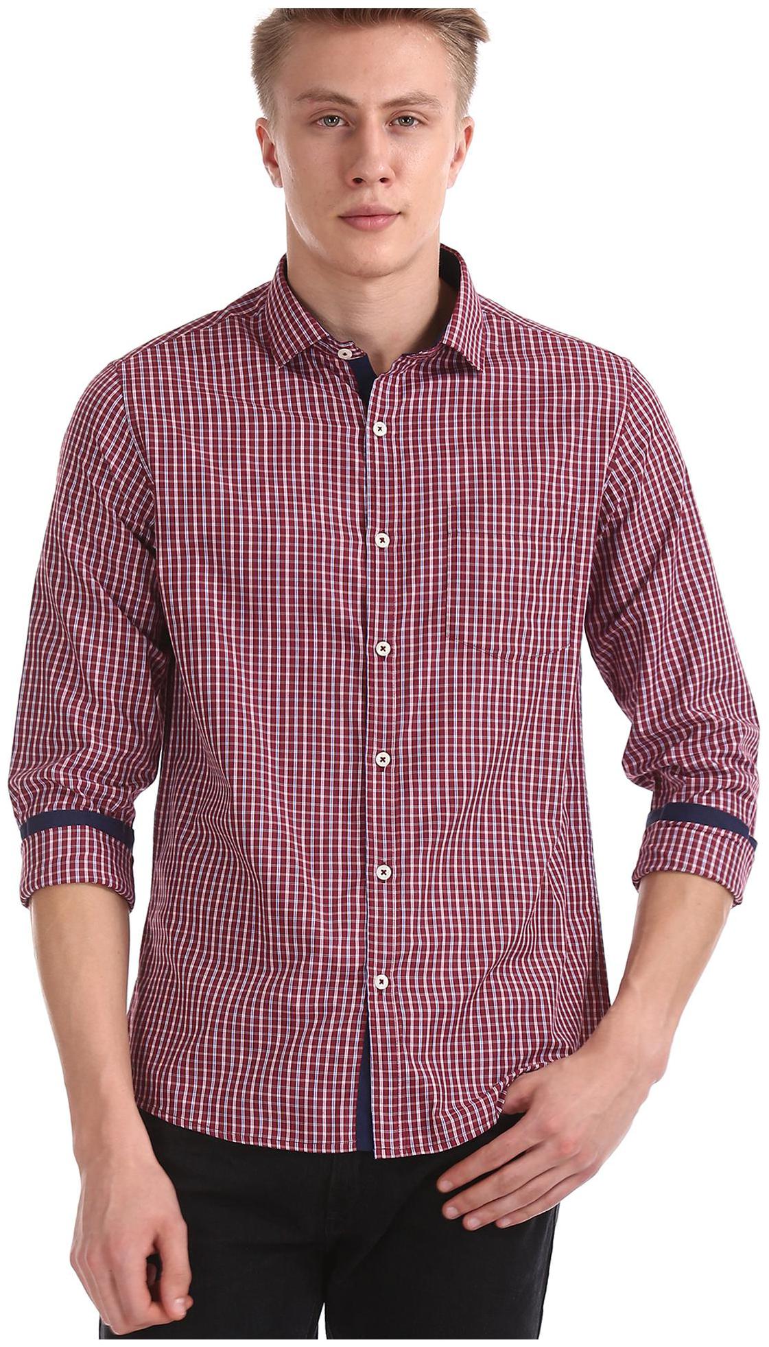 

Excalibur Men Regular fit Formal Shirt - Red