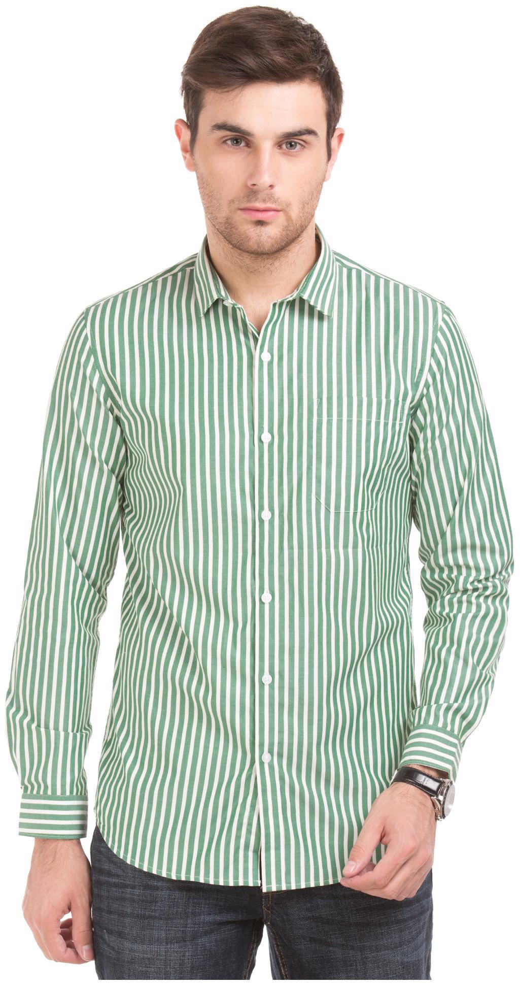 

Excalibur Men Slim fit Formal Shirt - Green