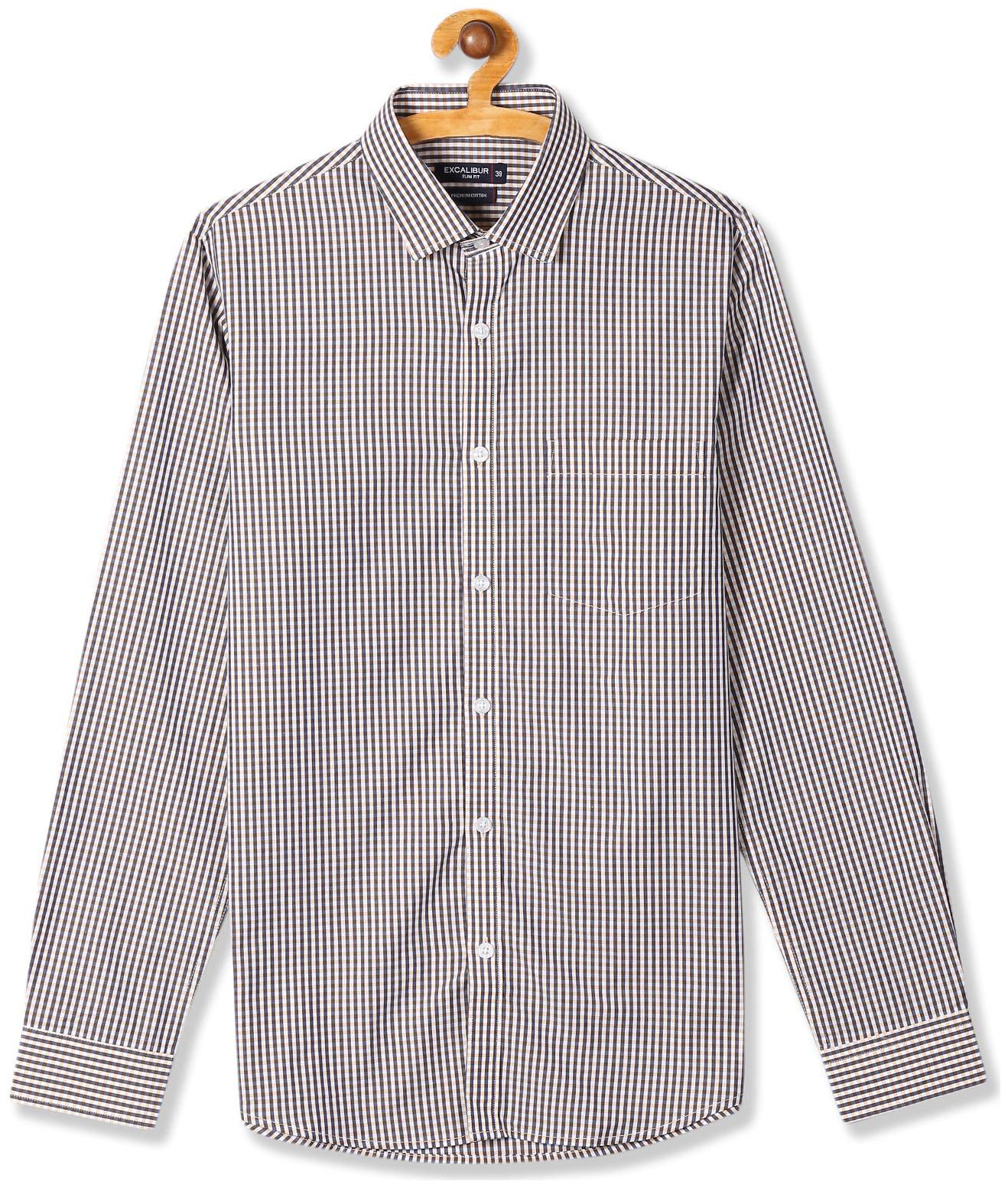 

Excalibur Men Slim fit Formal Shirt - Yellow