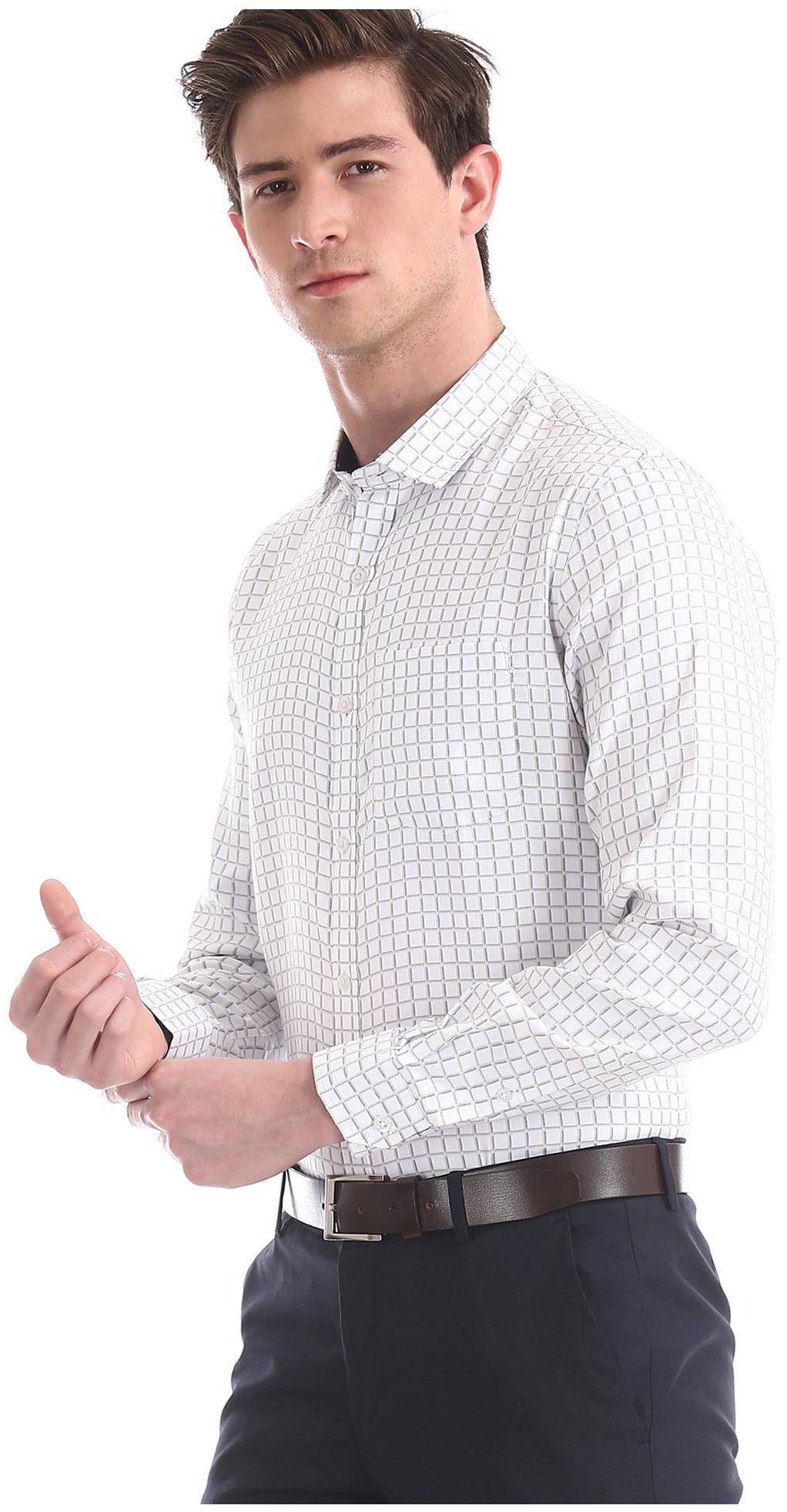 

Excalibur Men Regular fit Formal Shirt - White