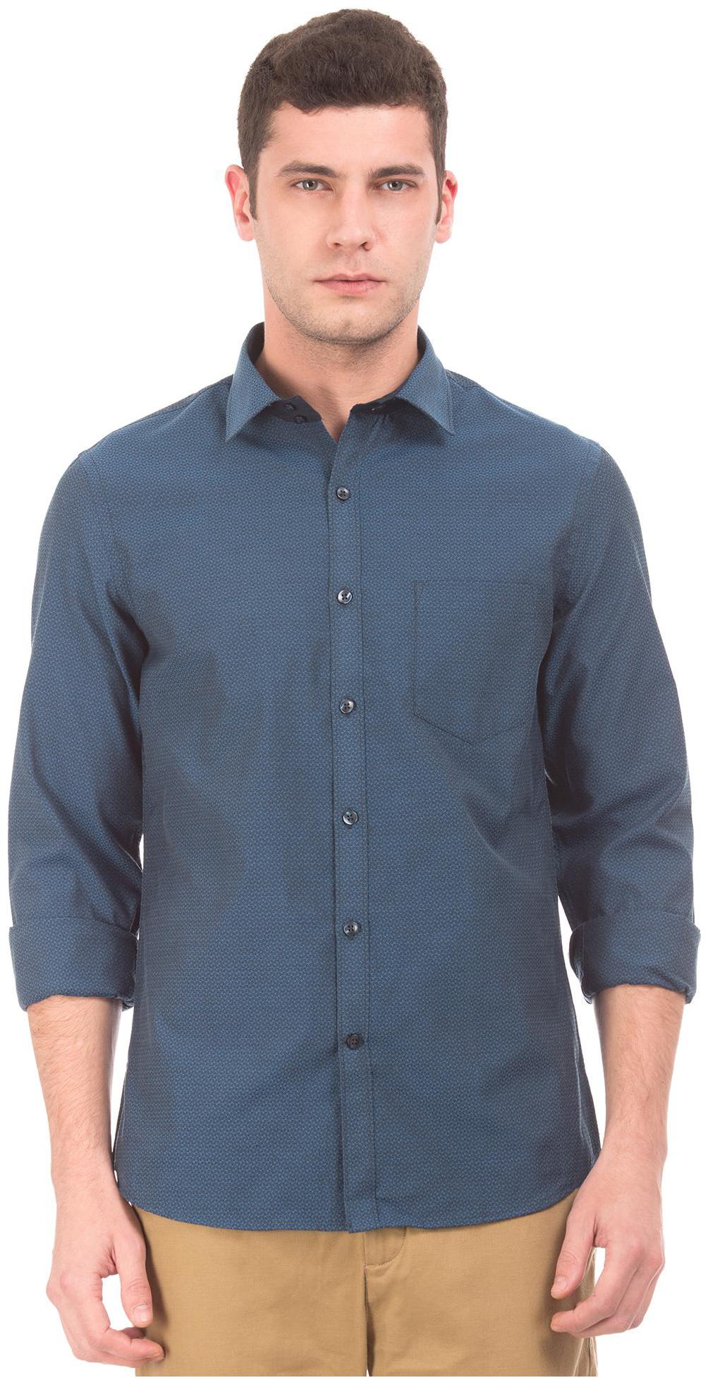 

Excalibur Men Super slim fit Formal Shirt - Blue