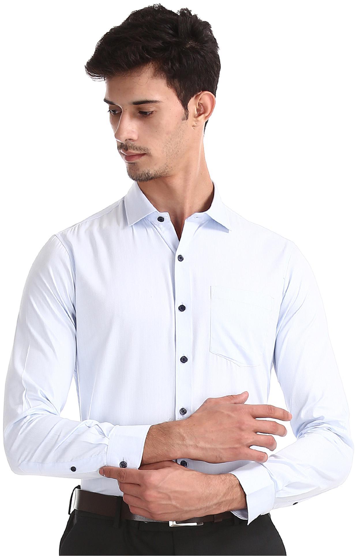 

Excalibur Men Slim fit Formal Shirt - Blue