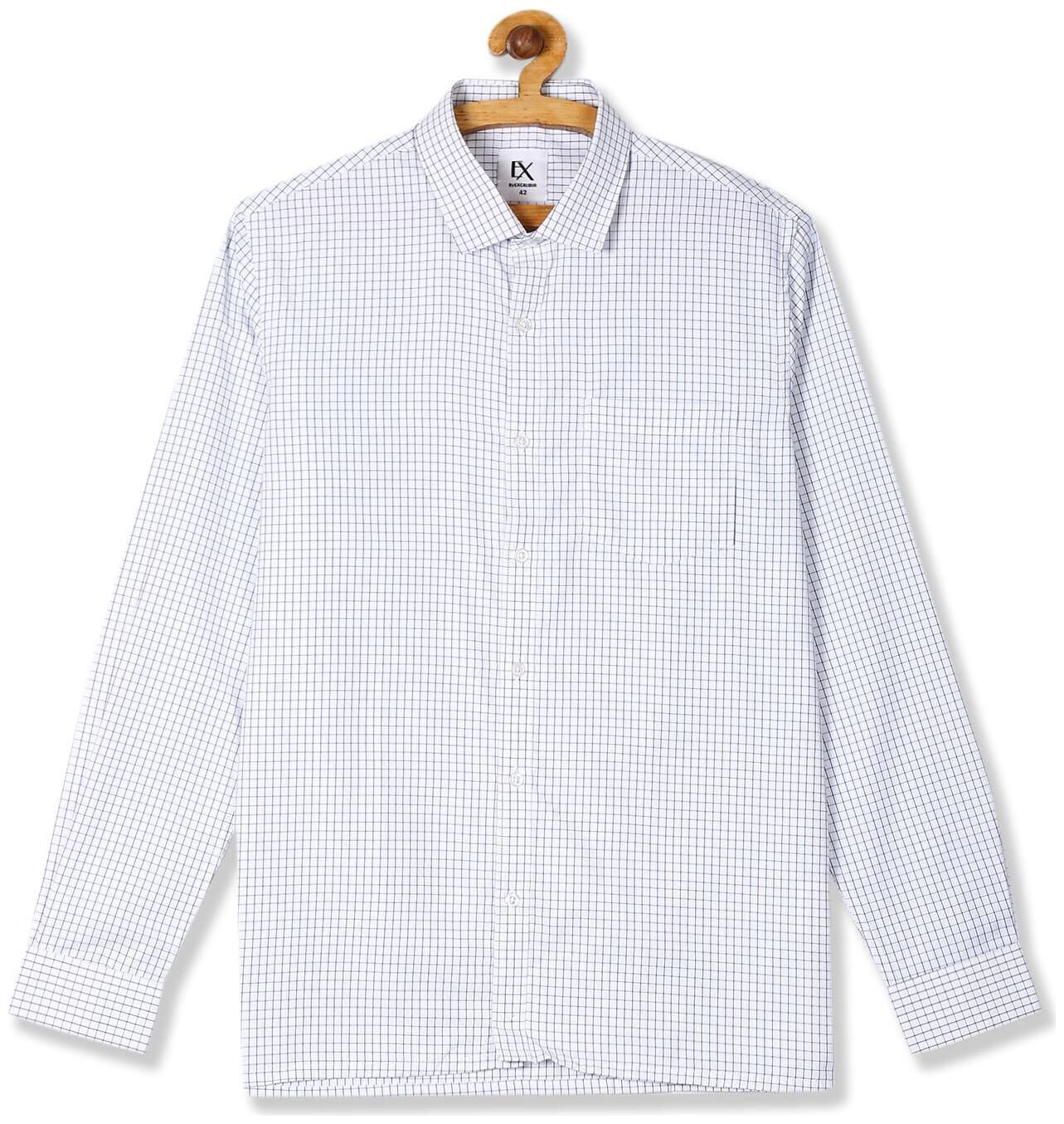 

Excalibur Men Regular fit Formal Shirt - White