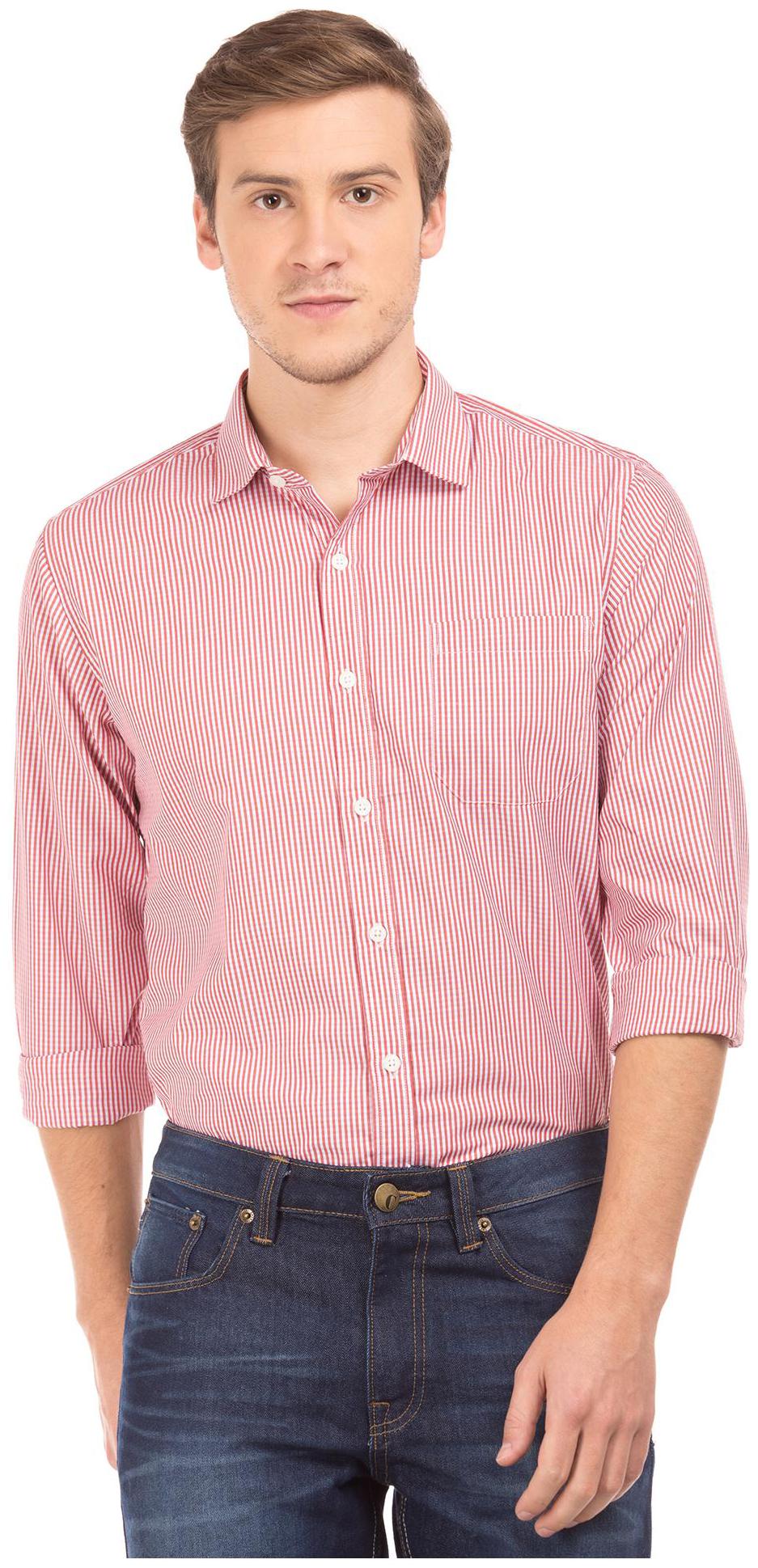 

Excalibur Men Slim fit Formal Shirt - Red